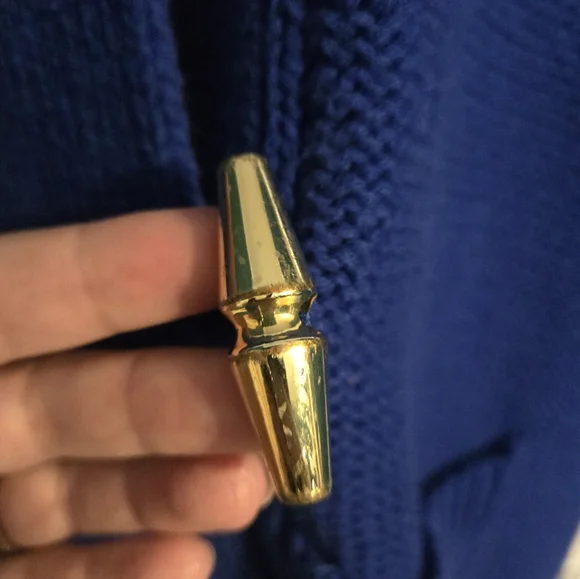 Ralph Lauren Blue Toggle Button Up Cardigan Sweater W/ Pockets, 2X - Picture 11 of 11